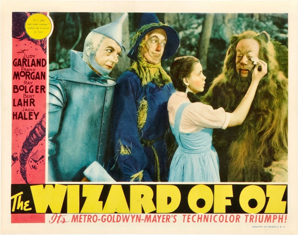 Lobby card for the 1939 film adaptation, The Wizard of Oz