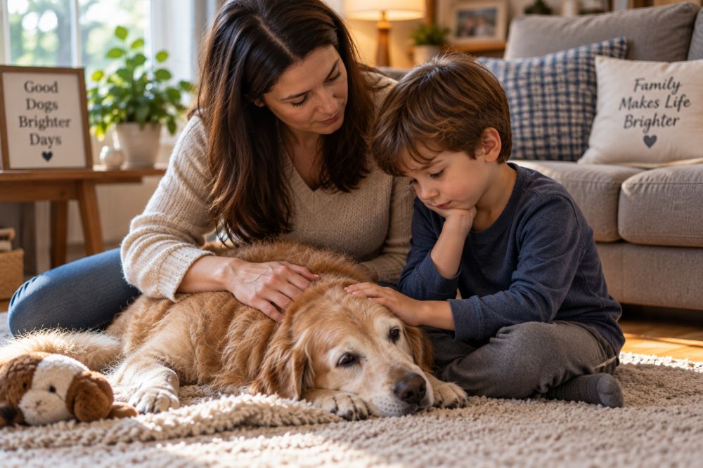 How to Talk to Your Kids When the Family Dog Is Seriously Ill